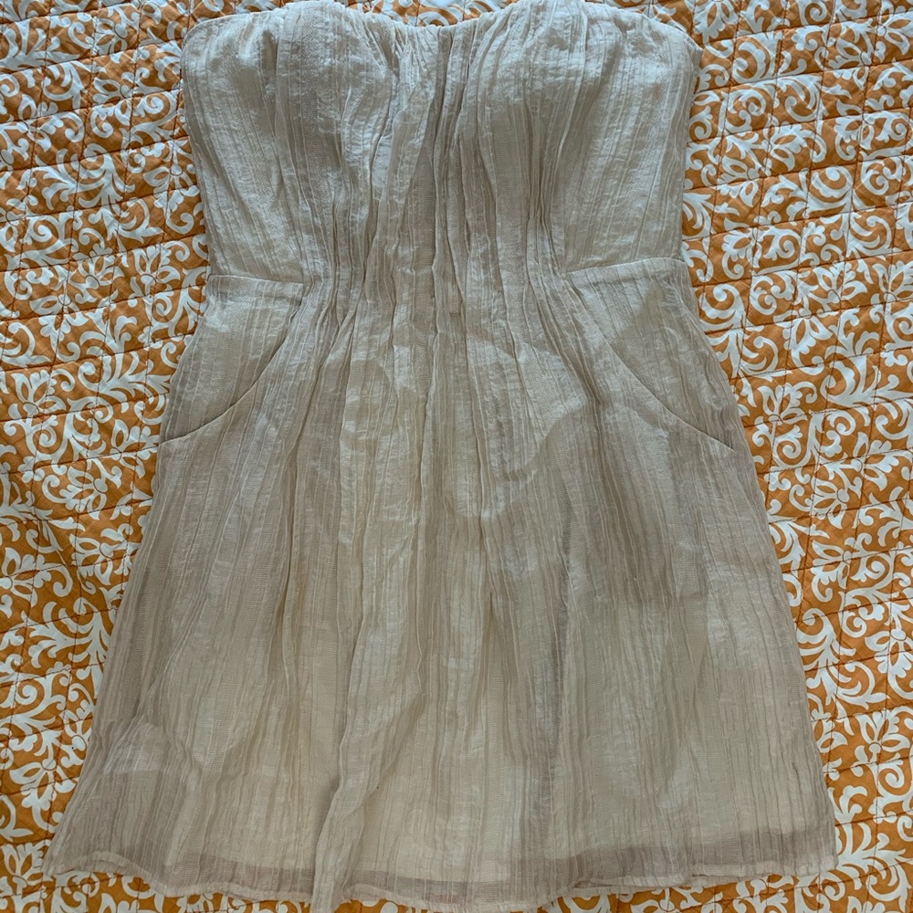 Strapless summer dress